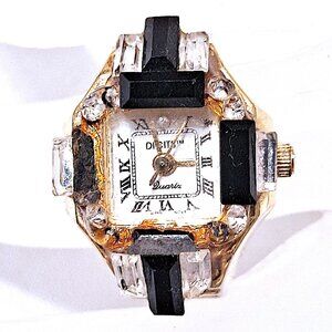 Vintage Bonetto Women's Finger Watch Digits Collection Quartz Japan Movement